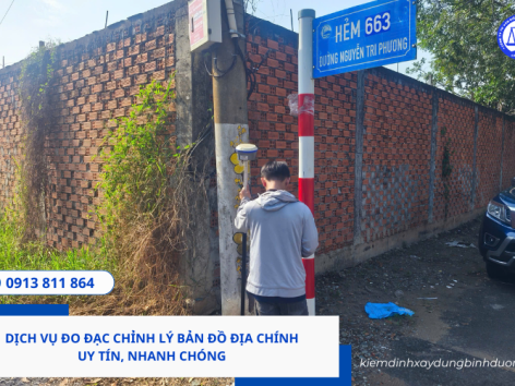 Dịch vụ đo đạc chỉnh lý bản đồ địa chính uy tín, nhanh chóng