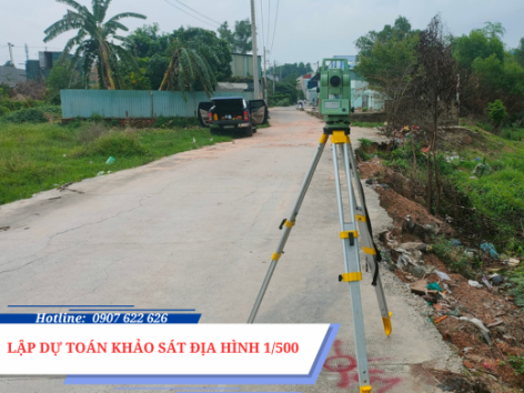 Lập dự toán khảo sát địa hình 1/500