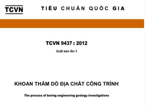 TCVN 9437 2012 Khoan thăm dò địa chất công trình xây dựng