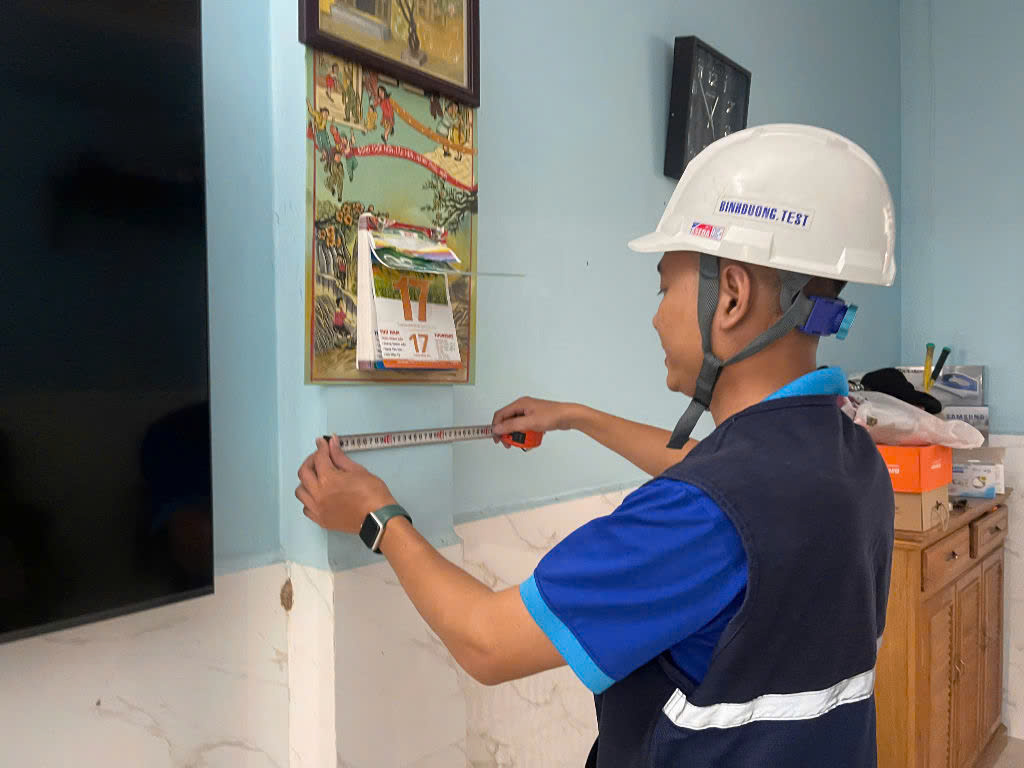 Đo đạc kích thước hình học và kết cấu ngôi nhà