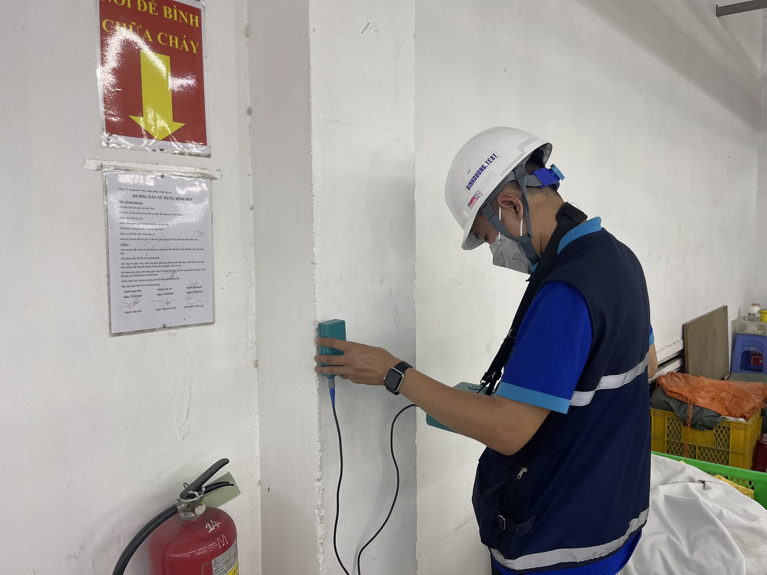 Kiểm tra kích thước hình học của cấu kiện