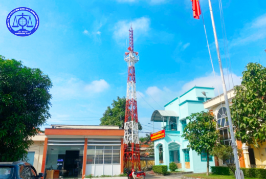 Tổng thể công trình trụ anten phường Phú Thọ, Tp. Thủ Dầu Một